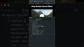 Play Button Hover Effect in #CSS