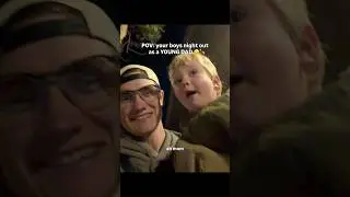 Boys night with my toddler 🍗🛹