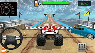 Impossible Tracks Monster Truck Stunt Racing - Monster Truck Mega Ramp- Android Gameplay