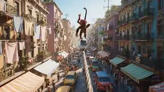 Monkey Skateboarding on street wire #viral #funny #youtubeshorts #viralreels #cute #tiktok #trending