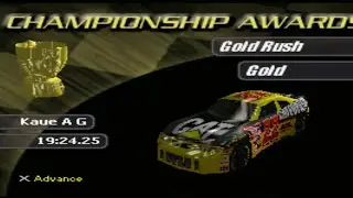 Nascar Rumble Walkthrough (Gold Rush) Legend Rookie #9 ePSXe