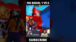 1vs6 🔥🤯 Nonstop Gaming Shocking Reaction On NG Badal Game  clutch Against Subscribe