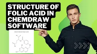 Structure of Folic Acid in Chemdraw || Chemdraw Tutorial For Beginners: Drawing Folic Acid B9