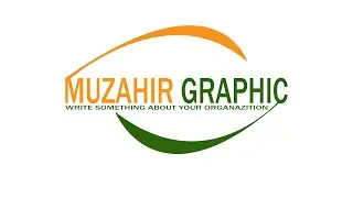 Typography Logo Design In Illustrator cc | Create Text Logo | Muzahir Graphic Studio