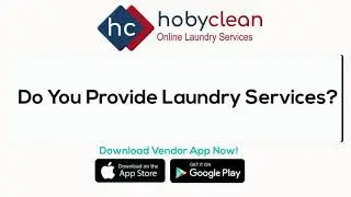 HobyClean online laundry ecommerce system- Vendor Sign-up