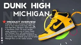 Nike Dunk High MICHIGAN shoos 2021