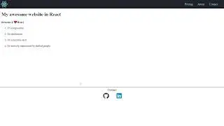 React info app | HTML5 | CSS3 | ReactJs
