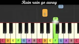 Nursery Rhymes - Rain, rain, go away (Piano for children)
