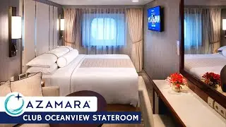 Azamara Pursuit | Club Oceanview Stateroom Tour & Review 4K | Azamara Club Cruises