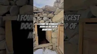 I found the strangest doors in the top of mountains #hellostrangeplace #strangeplaces #farawayplace