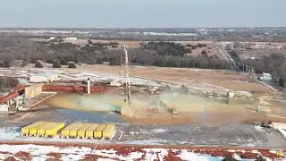 WATCH: Drone footage of well blow out in Blanchard