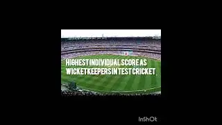 Highest Individual Score As Wicketkeepers in Test #cricketfactjb #cricketshortsvideo #bgt #ipl23