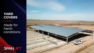 Curved Roof Sheep Yard Cover