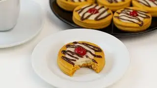 Cookies based on SHORT Dough with SOURDAIRY CHEESE and chocolate