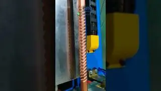 Copper Corrugated Tube Forming Process for AC Insulated Pipe #hvac