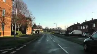 Driving Along Drake Avenue & Tudor Way, Worcester, England 18th December 2011
