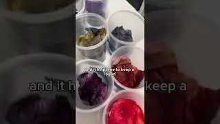 Ice dye colors that split #shorts