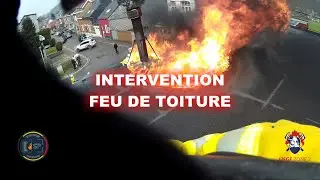 Pompiers de Liège 2023 🎥... Feu de toiture 🔥