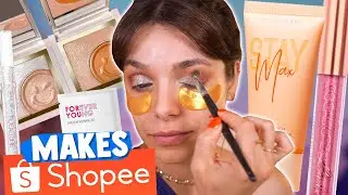 Testei MAKES que ACHEI na SHOPEE! Iluminador, Base, Gritti e maisss