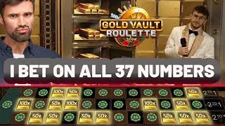 I BET ON ALL 37 NUMBERS IN GOLD VAULT ROULETTE!