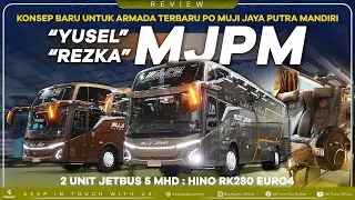 Konsep Baru untuk Armada Terbaru PO Muji Jaya Putra Mandiri : 2 UNIT JETBUS5 MHD HINO RK280 EURO4