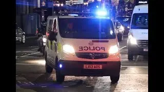 British Transport Police - Vauxhall Vivaro Cell Van responding