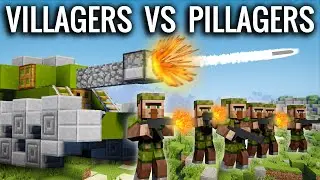 Minecraft - Деревенские жители против разбойников Modern Warfare | Полный фильм