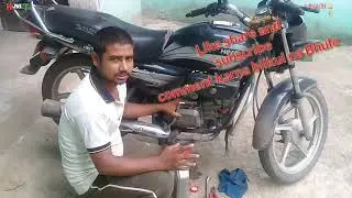 Hero Splendor Plus Engine Oil Change🔧(No Mechanic At Home) This Video Full Watch👀