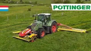 1. Schnitt mähen | Fendt 724 Vario // Pöttinger Novacat S10 | Luxemburg 2024