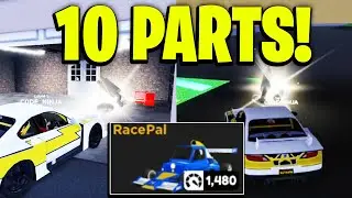 How to get ALL 10 PART LOCATIONS In DRIVE WORLD! QUEST (Roblox) FREE RACEPAL