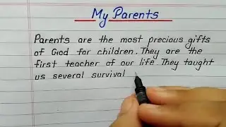 Write an essay on My Parents || 250 words Essay in English | Essay for kids | Basic grammar