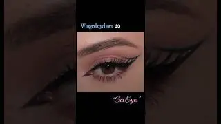 Easy Eye Makeup Tutorial videos/Eyeliner Hack Ideas/Simple Cat Eye Makeup#shorts#shortvideo#eid#fyp