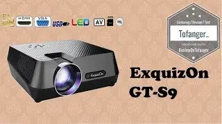 Exquizon GT-S9: 800 * 480 video projector, Portable Multimedia, 1800 Lumens