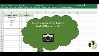 How to use camera feature in excel