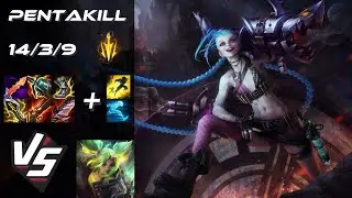 BOTTOM Jinx vs Zeri [PENTAKILL] - NA Grandmaster Patch 14.8