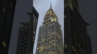 The Chrysler Building -- all lit up