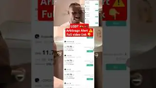 USDT Arbitrage Opportunity Alert ⚠️. For Ghana 🇬🇭 and Kenyans 🇰🇪 #arbitrage #usdt #binance #crypto