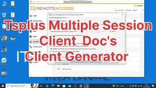 TSPLUS Session Management ✓ Session ✓ Denied Copy paste ✓Permission ✓Hide Drive 🔐✓Client Generator ✅