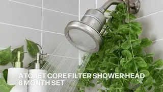[ATOJET] atojet Core Shower Head 6-Month Set (Nickel/Chrome/Black/White)