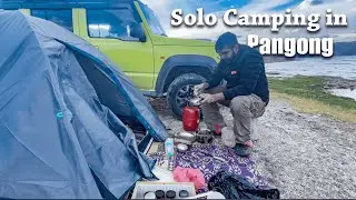 Solo Jimny Trip to Pangong Lake | Full Day Camping, Cooking & Stargazing Experience in Ladakh