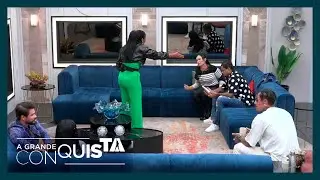 Janielle e Sandra discutem por discord&acirc;ncia e se afastam | A GRANDE CONQUISTA