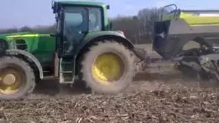 SKY Maxi Drill + JD 6630, bezorkowy siew pszenicy 2015r