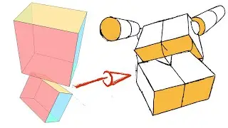 3D Cube Models For Perspective Drawing Practice