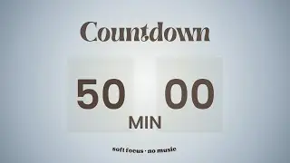 Blue Frosty Aura Timer &ndash; 50 Minutes of Focus | No Music | Deep Work Timer