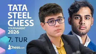 Yağız Kaan Erdoğmuş VS Dünya #5 Arjun Erigaisi | TATA Steel 2026 7. TUR