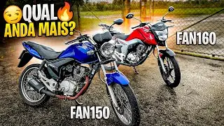 TESTANDO NA RODOVIA O COMANDO JET MOTOS NA FAN 150 MIX CONTRA UMA 160
