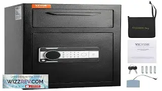 VEVOR 2.5 Cub Depository Safe Deposit Safe with Drop Slot Electronic Code