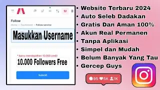 Web Terbaru 2024 | Cara menambah Followers Instagram Gratis Terbaru 2024 Tanpa Aplikasi 100% Work