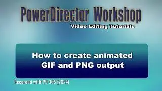 How to create animated GIF and PNG output