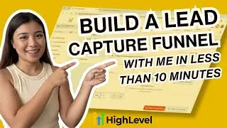 GHL: Build a Lead Funnel in 10 Mins (No Tech Skills Needed!)